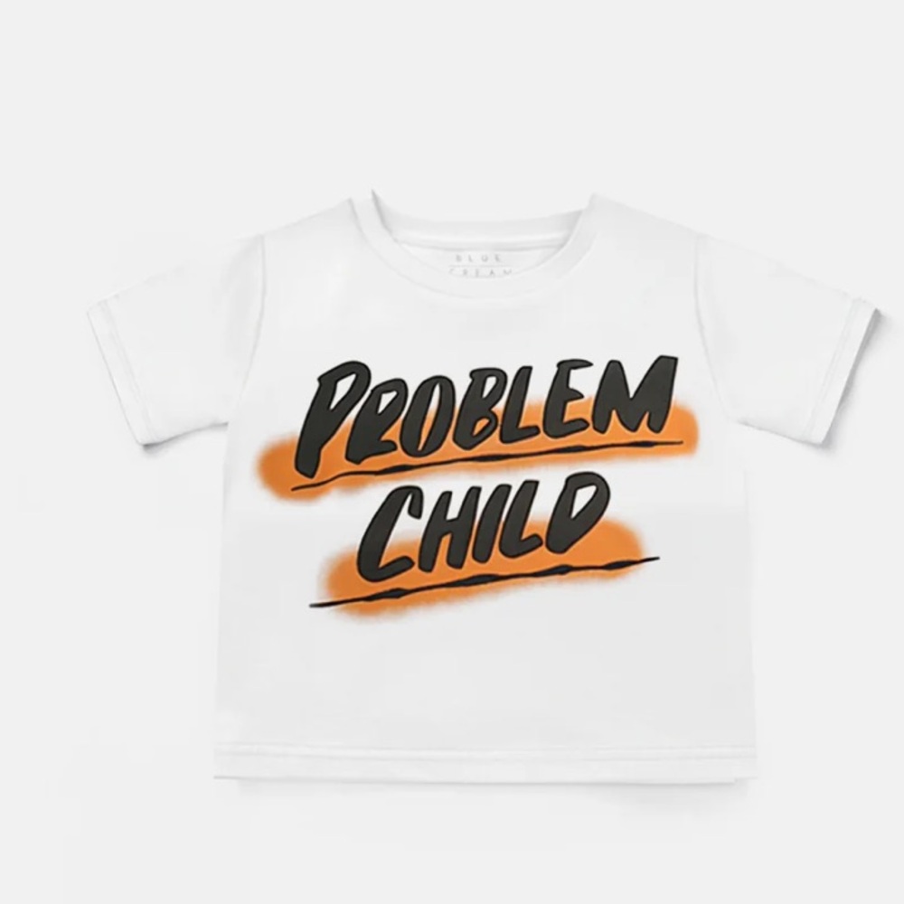 WHITE BARON VON FANCY PROBLEM CHILD TEE